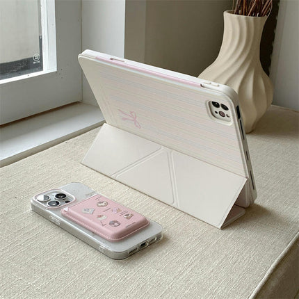 Magnetic iPad Case Cover with Pencil Holder Tablet Protective Cover-B1