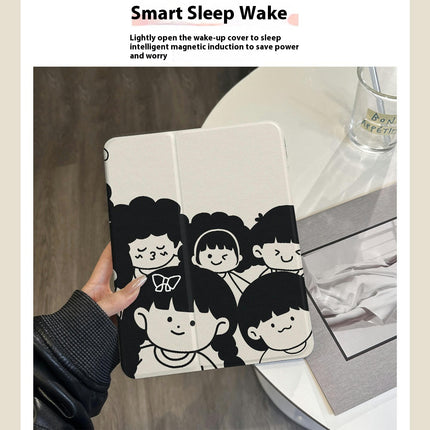 Cute iPad Case Cover Tablet Protective Cover with Auto Sleep/Wake