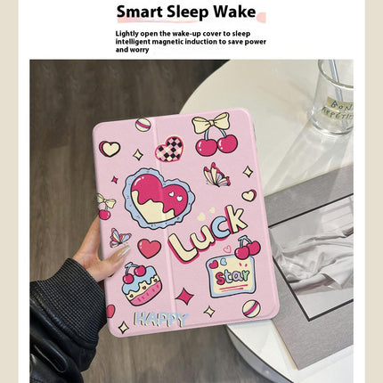 Love iPad Case Cover Tablet Protective Cover Auto Sleep/Wake-A1