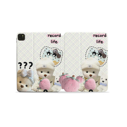 Cute iPad Case Cover Tablet Protective Cover with Auto Sleep/Wake-A