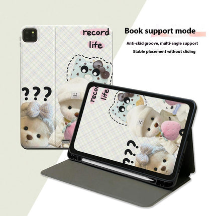 Cute iPad Case Cover Tablet Protective Cover with Auto Sleep/Wake-A