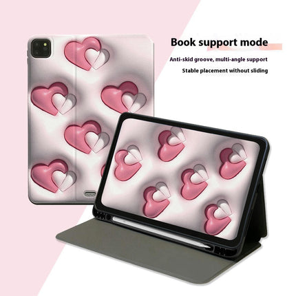 Love iPad Case Cover Tablet Protective Cover Auto Sleep/Wake-B