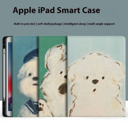 Cute Protective Tablet Cover iPad Case with Stand Auto Sleep/Wake-A