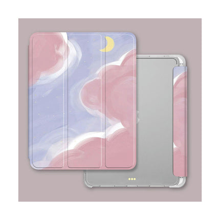 Tri-fold Stand Protective Cover iPad Case Cover with Auto Sleep Wake-A