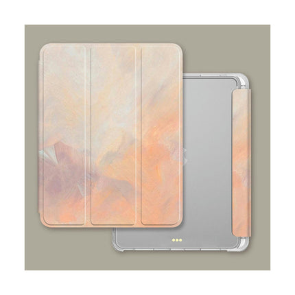 Tri-fold Stand Protective Cover iPad Case Cover with Auto Sleep Wake-A