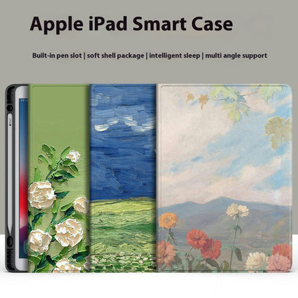 Multi-Angle Viewing iPad Case Cover with Auto Sleep Wake-A