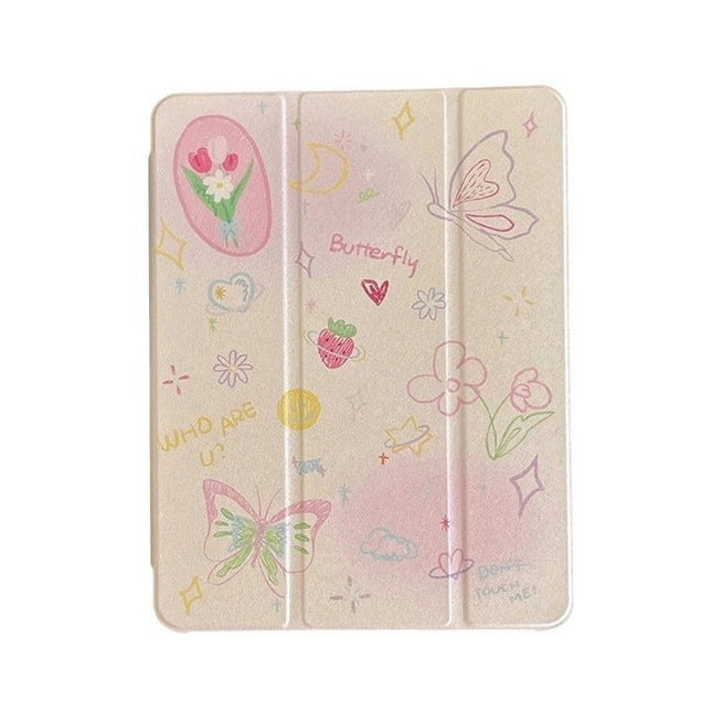 iPad Case Cover Auto Sleep/Wake Cute Protective Tablet Cover