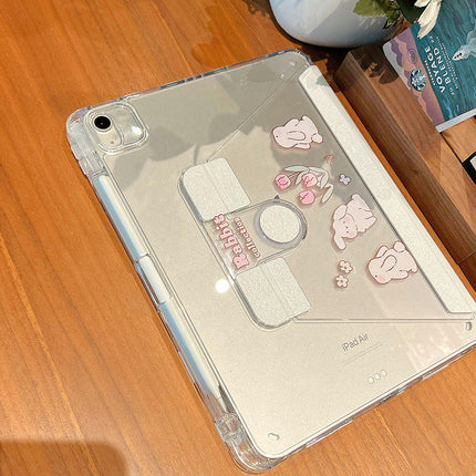 iPad Case Cover Auto Sleep/Wake Cute Protective Tablet Cover-B