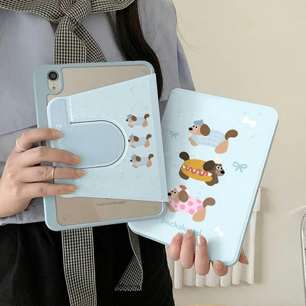 Magnetic Stand iPad Case Cover with Pencil Holder Auto Sleep/Wake