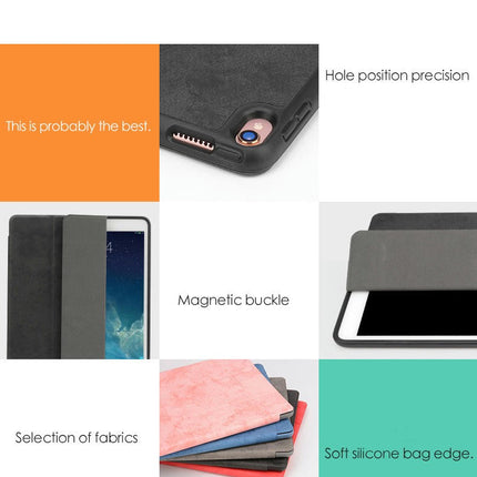 iPad Case Cover Leather Case with Pencil Holder Auto Wake/Sleep