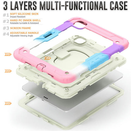 Protective Tablet Cover Drop Proof iPad Case Cover with Pencil Holder Stand