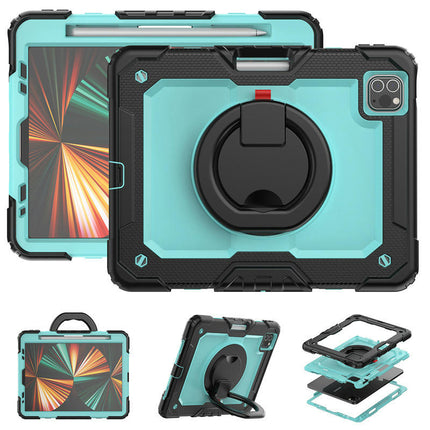 Protective Tablet Cover Drop Proof iPad Case Cover with Rotating Stand-A