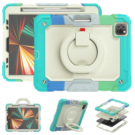 Protective Tablet Cover Drop Proof iPad Case Cover with Rotating Stand-A