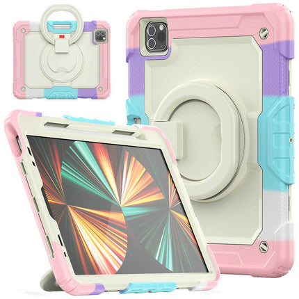 Protective Tablet Cover Drop Proof iPad Case Cover with Rotating Stand-A