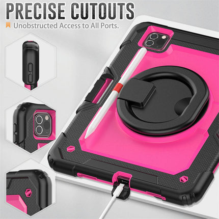 Protective Tablet Cover Drop Proof iPad Case Cover with Rotating Stand-A