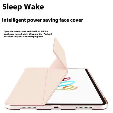 iPad Case Cover with Pencil Holder Tri-fold Stand Protective Case with Auto Sleep Wake