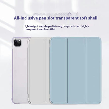 iPad Case Cover with Pencil Holder Tri-fold Stand Protective Case with Auto Sleep Wake