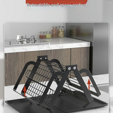 Dish Drying Rack for Kitchen Counter Stainless Steel with Drainage Removable Dish Rack