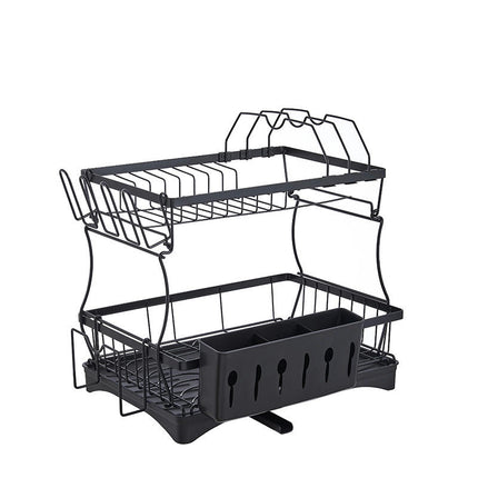 Multifunctional Dish Drying Rack - for Kitchen Counter Large Expandable Dish Drainer Over Sink