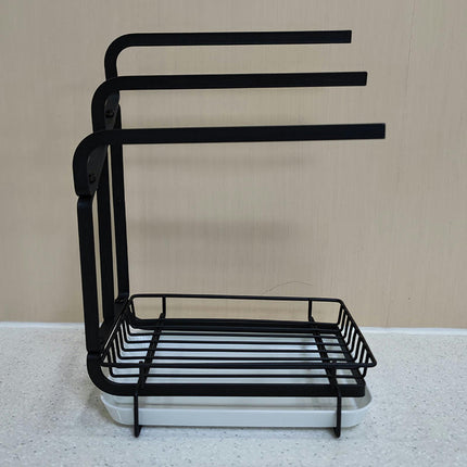 Sponge Holder for Kitchen Sink Caddy Organization - with Detachable Towel Holder