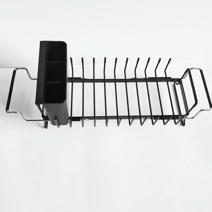 Multifunctional Pull Out Dish Rack Efficient Draining Easy to Install Organizer for Kitchen Cabinet