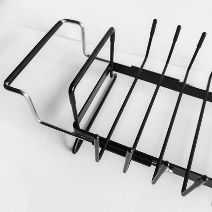 Multifunctional Pull Out Dish Rack Efficient Draining Easy to Install Organizer for Kitchen Cabinet