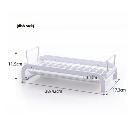 Pull out Dish Drying Rack Kitchen Cabinet Dish Organizer Strong Load-Bearing Dish Drainer Holder