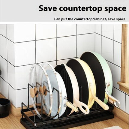 Kitchen Potsstorage Racks Multi-Function Countertop Dishes Drain Finishing Rackpan