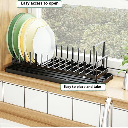 Kitchen Potsstorage Racks Multi-Function Countertop Dishes Drain Finishing Rackpan