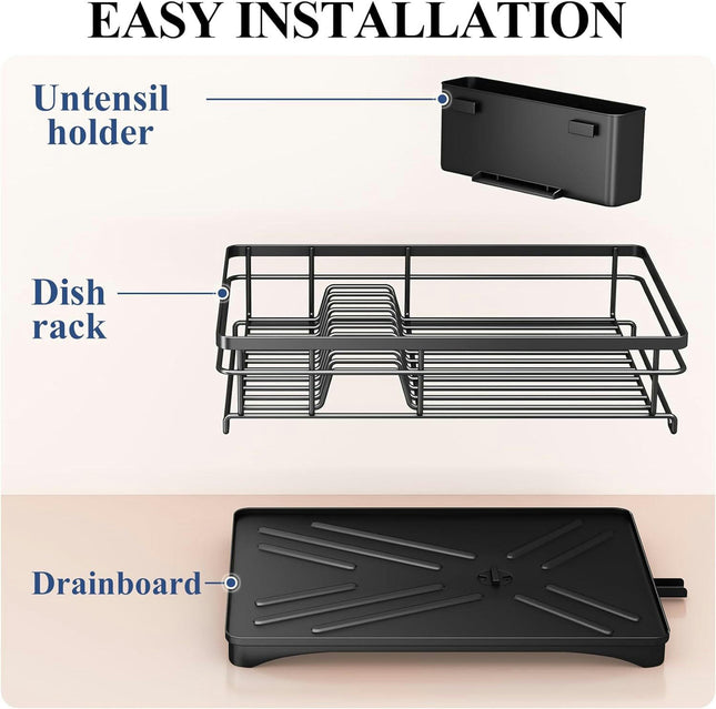 Dish Drying Rack with Drainboard Stainless Steel Rack for Kitchen Counter