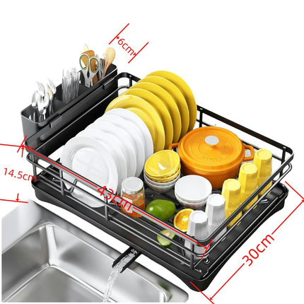 Dish Drying Rack with Drainboard Stainless Steel Rack for Kitchen Counter