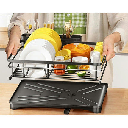 Dish Drying Rack with Drainboard Stainless Steel Rack for Kitchen Counter