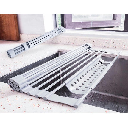 Roll The Sink Dish Drying Rack for Folding Sink Stainless Steel Drainer Rack