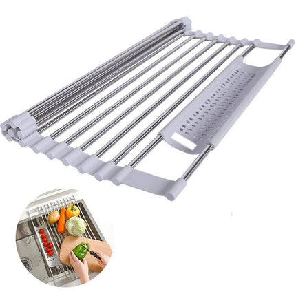 Roll Up Dish Drying Rack Over The Sink Rolling Rack for Sink Multipurpose Foldable