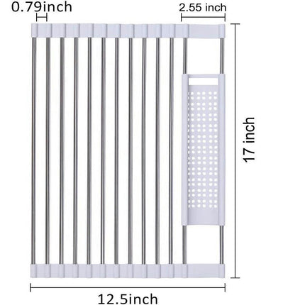 Roll Up Dish Drying Rack Over The Sink Rolling Rack for Sink Multipurpose Foldable