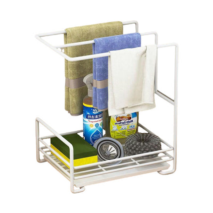 Sponge Holder for Kitchen Sink Caddy Organizer - with Detachable  Brush Accessories