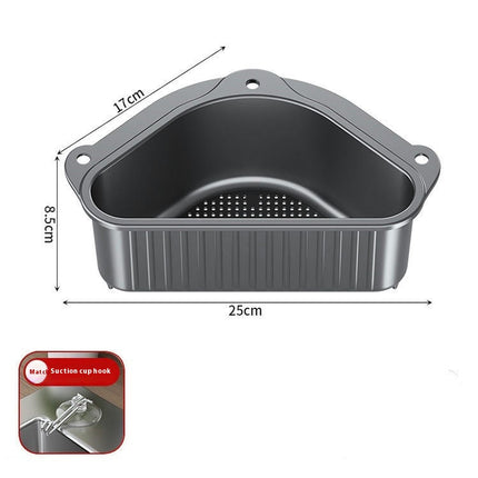 Kitchens Sink Stainless Steel Sink Strainer Basket Triangle Sink Drainer Basket Corner Sink Strainer