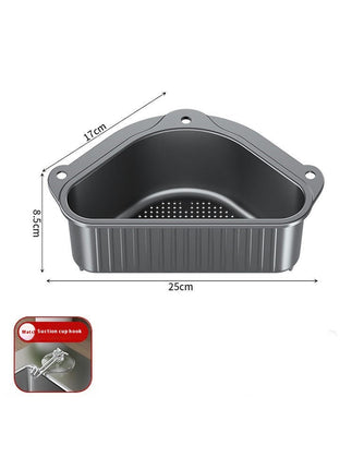 Kitchens Sink Stainless Steel Sink Strainer Basket Triangle Sink Drainer Basket Corner Sink Strainer