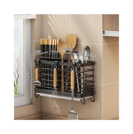 Kitchen Sink Caddy Organizer Stainless Steel Sponge Holder Sink with Auto Drain Tray Holds Towel