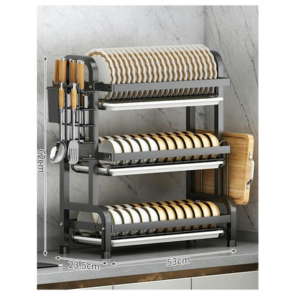 Dish Drying Rack Stainless Steel Drain Rack Dish Rack Combination Kitchen Rack Dishcloth Storage Tool