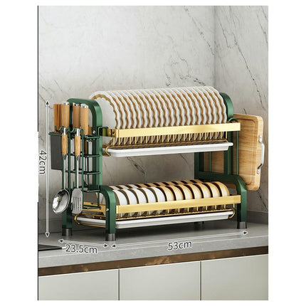 Dish Drying Rack Stainless Steel Drain Rack Dish Rack Combination Kitchen Rack Dishcloth Storage Tool