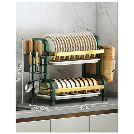 Dish Drying Rack Stainless Steel Drain Rack Dish Rack Combination Kitchen Rack Dishcloth Storage Tool