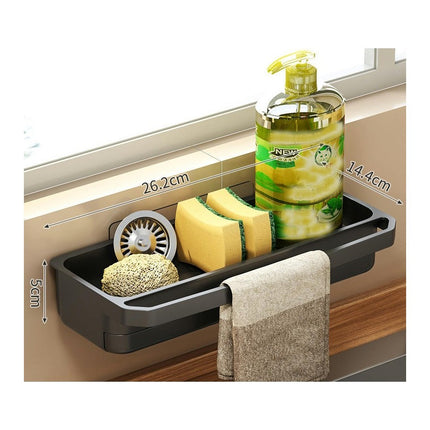 Sink Drain Rack Kitchen Sponge Holder Sink Drainer | Basket Strainer Detachable Dishcloth Towel Tool