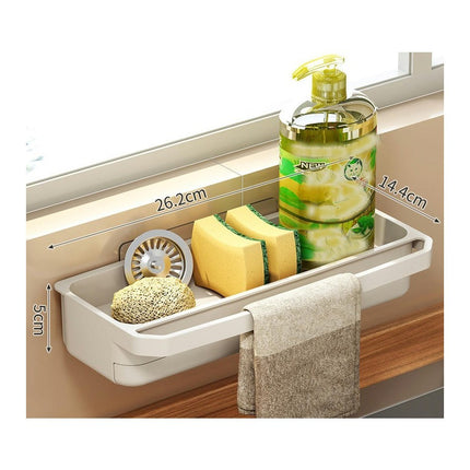 Sink Drain Rack Kitchen Sponge Holder Sink Drainer | Basket Strainer Detachable Dishcloth Towel Tool