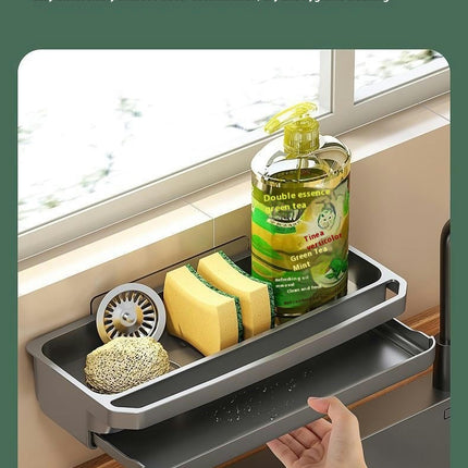 Sink Drain Rack Kitchen Sponge Holder Sink Drainer | Basket Strainer Detachable Dishcloth Towel Tool