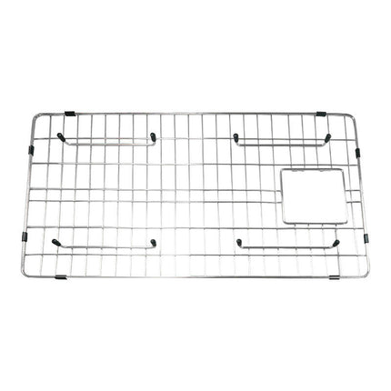 Sink Protectors Stainless Steel Grate for Kitchen Bottom Grid Metal grates with Rear Drain Hole