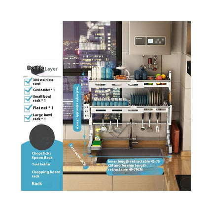 Over The Sink Dish Drying Rack Large Over Sink Dish Rack - with Utensil Holder Dish Drainer for Kitchen