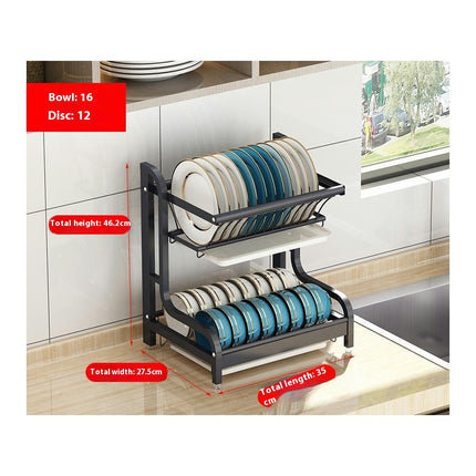 Stainless Steel Kitchen Dish Drying Rack Multifunctional 2 Tier Dish Racks for Kitchen Counte Holders