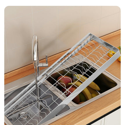 Stainless Steel Dish Rack Wall Mounted Kitchen Shelf Drying Drain Storage Holders - for Home Use Gadgets