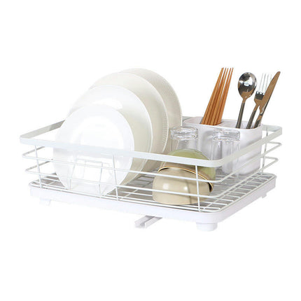 Kitchen Drainer Dish Drying Rack Organizer Space-Saving Multipurpose Countertop Tool for Dishes Knives